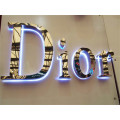 Creación de Identidad Empresarial Instalaciones Illuminated Built-up Letters Gran 3D Sign Lettering Letter